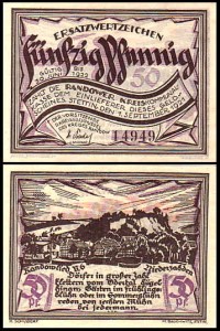SZCZECIN - STETTIN, 50 FENIGÓW 1.IX.1921 Wieś Siadło Dolne