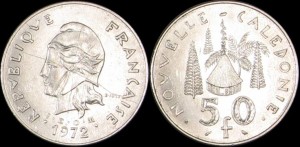 Nowa Kaledonia, 50 Francs 1972, KM 13