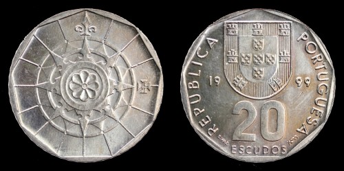 Portugalia 20 Escudos 1999, KM 634.2 , 5zł.jpeg