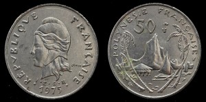  Polinezja Francuska, 50 Franc 1975 Port Moorea, KM 13