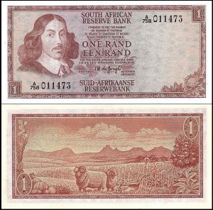 AFRYKA POŁUDNIOWA - RPA 1 RAND (1967) Pick 109b