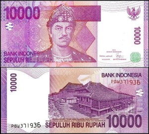 INDONEZJA, 10000 RUPIAH 2005/2006 Pick 143b