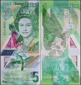 KARAIBY WSCHODNIE, 5 DOLLARS (2019) Pick W56