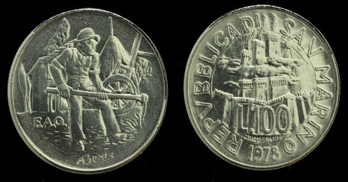 San Marino 100 Lirów 1978 FAO.jpeg