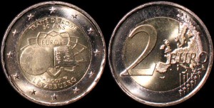 Euro-Luxemburg 2 Euro 2007 Traktat Rzymski, KM 94 Stan I