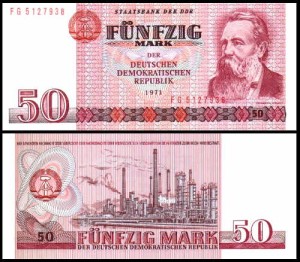 NIEMCY - DDR, 50 MARK 1971 Pick 30b