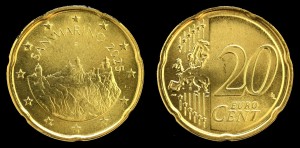 Euro-San Marino 20 cents 2025, KM 483