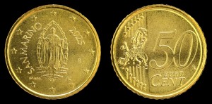 Euro-San Marino 50 cents 2025 św. Maryn, UC6