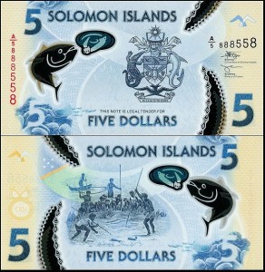 WYSPY SALOMONA, 5 DOLLARS (2019), plastik, Pick W38(2)