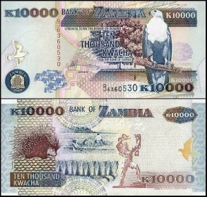 ZAMBIA, 10000 KWACHA 2003, Pick 42c