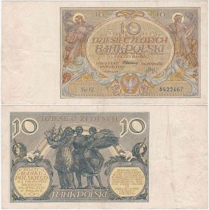 POLSKA, 10 ZŁOTYCH 20.7.1929, Seria FZ, Parch. 89d