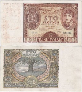 POLSKA, 100 ZŁOTYCH 2.6.1932, Seria AF, Parch. 98a