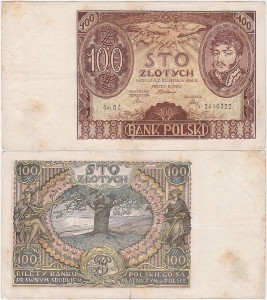 POLSKA, 100 ZŁOTYCH 9.11.1934, seria BZ, Parch. 98c