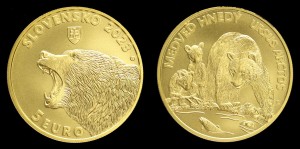 Euro-Słowacja, 5 Euro 2023 , Zwierzęta - Niedźwiedź