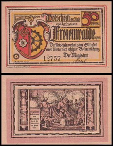 CHOCIWEL - FREIENWALDE 50 FENIGÓW (1921) Obrona w 1627