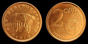 Euro-Słowenia, 2 cent 2025 Bocian, KM 69