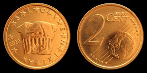 Euro-Słowenia, 2 cent 2020 Bocian, KM 69