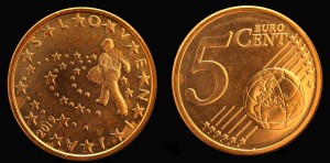 Euro-Słowenia, 5 cents 2019 Bocian, KM 70
