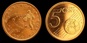 Euro-Słowenia, 5 cents 2023 Bocian, KM 70