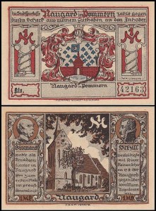NOWOGARD - NAUGARD 1 MARKA br. Kościół, numerator czarny
