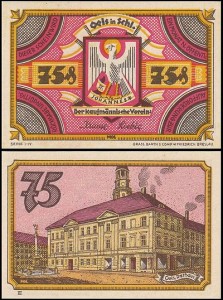 OLEŚNICA - OELS 75 FENIGÓW br. Ratusz
