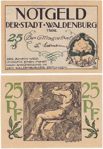 WAŁBRZYCH - WALDENBURG, 25 FENIGÓW br., Górnik