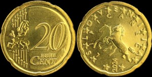 Euro-Słowenia, 20 Cents 2024, KM 72
