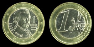EURO-Austria 1 euro Bimetal 2026 W.A. Mozart KM 3142