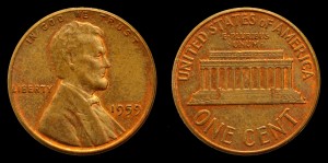 USA, 1 Cent 1959, KM 201
