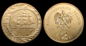 Polska, 2 Złote 2005, Dzieje Złotego Żaglowiec