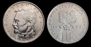 Polska, 10 Złotych 1983, Bolesław Prus, Stan I