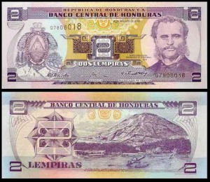 HONDURAS, 2 LEMPIRAS 2004 Pick 80Ae
