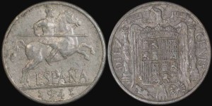 Hiszpania, 10 Centimos, różne roczniki, KM 766, Stan III