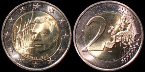 Euro-Luksemburg 2 Euro 2007 Pałac książęcy, KM 95 Stan I