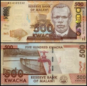 MALAWI, 500 KWACHA 2012 Pick 61a