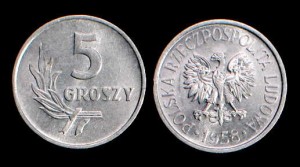 Polska, 5 Groszy 1958