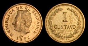 El Salvador, 1 Centavo różne roczniki, KM 135.1a, Stan I