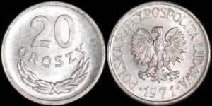 Polska, 20 Groszy 1971