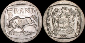 Afryka Południowa - RPA, 5 Rand Różne roczniki, KM 140
