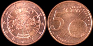 EURO-Austria Pierwiosnek, 5 centów 2003, KM 3084, Stan I