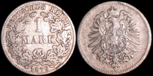 Niemcy, 1 Marka 1876 H