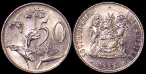 Afryka Południowa - RPA, 50 Cents Różne roczniki, KM 87