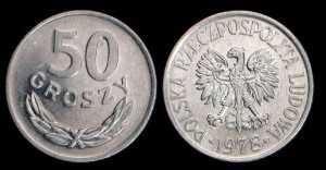 Polska, 50 Groszy 1978 ze znakiem mennicy