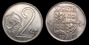 Czechosłowacja 2 Korony różne roczniki KM 148, Stan I-