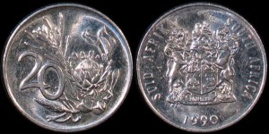 Afryka Południowa - RPA, 20 Cents Różne Roczniki, KM 86