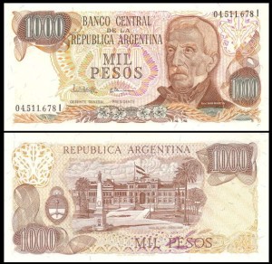 ARGENTYNA, 1000 PESOS (1976-83) Pick 304d(1)