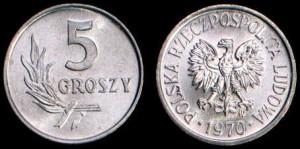 Polska, 5 Groszy 1970