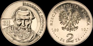 Polska, 2 Złote 2010, Benedykt Dybowski