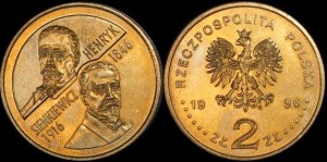 Polska, 2 Złote 1996, Henryk Sienkiewicz