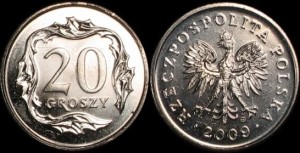 Polska, 20 Groszy 2009